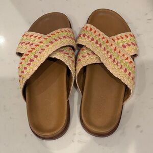 Multicolor Braided Women's Sandals